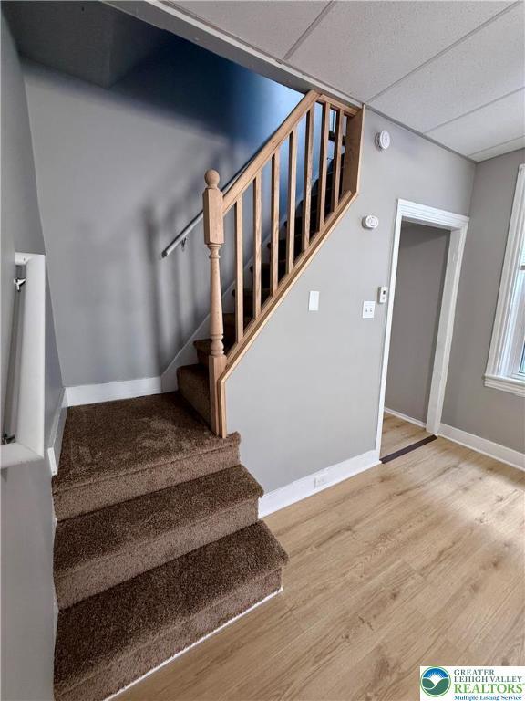 115 W Frankford St, Bethlehem City, PA 18018 - stairway featuring wood finished floors
