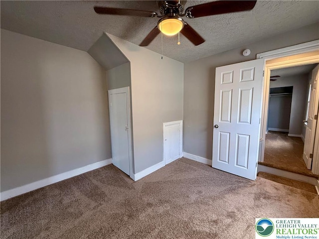 115 W Frankford St, Bethlehem City, PA 18018 - unfurnished bedroom featuring carpet flooring, a ceiling fan, and a textured ceiling