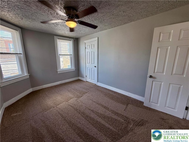 115 W Frankford St, Bethlehem City, PA 18018 - unfurnished room with carpet, a ceiling fan, and a textured ceiling
