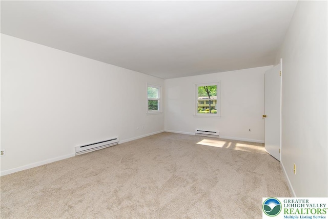 4015 Sycamore Dr, Lehigh Twp, PA 18067 - empty room with baseboard heating and carpet