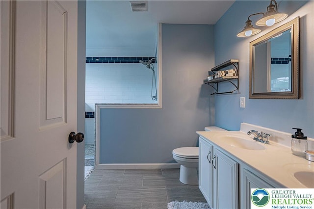301 Maple Ct, Alburtis Boro, PA 18011 - bathroom with double vanity and tiled shower