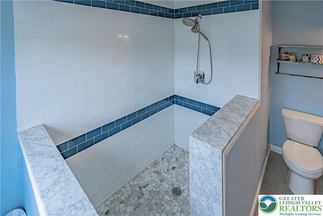 301 Maple Ct, Alburtis Boro, PA 18011 - full bathroom with tiled shower and tile patterned floors