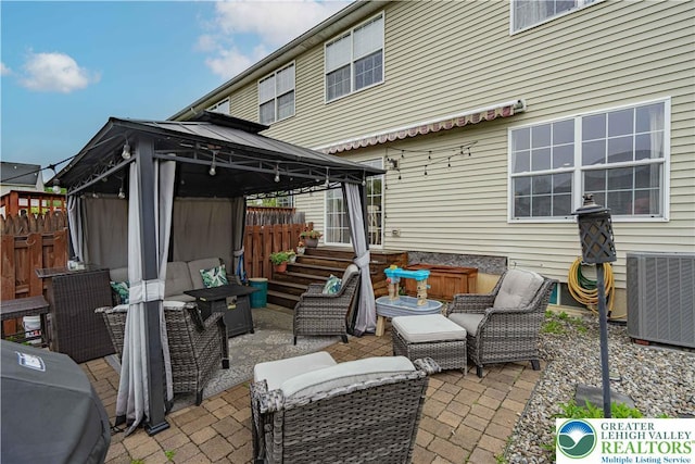 301 Maple Ct, Alburtis Boro, PA 18011 - view of patio / terrace with a gazebo