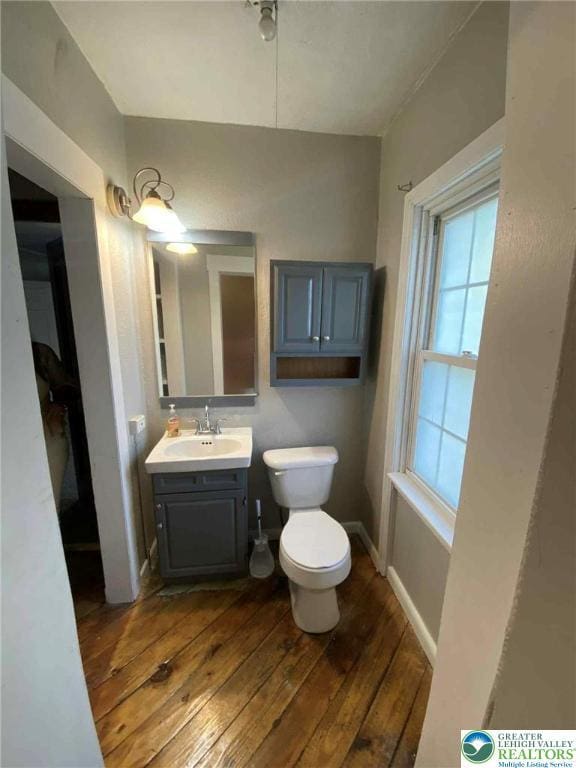 1027 Clamtown Rd, West Penn Twp, PA 18252 - bathroom featuring hardwood / wood-style floors and vanity