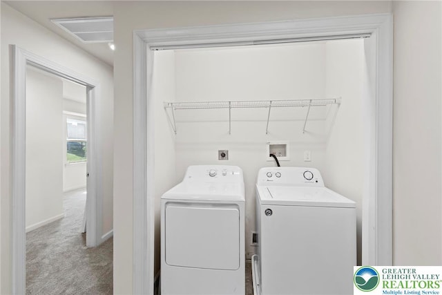 271 W Fairview St W, Bethlehem City, PA 18018 - washroom featuring washer and dryer and carpet floors