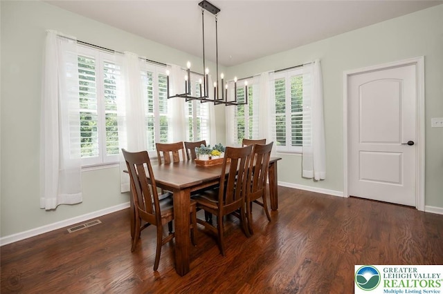 2186 Eagles Landing Dr, Upper Nazareth Twp, PA 18064 - dining room with a chandelier and wood finished floors