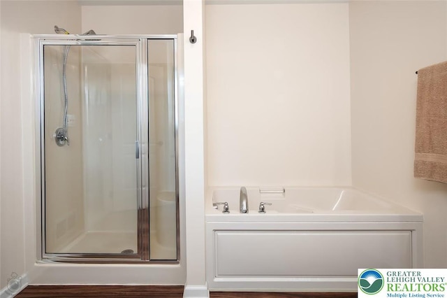 2186 Eagles Landing Dr, Upper Nazareth Twp, PA 18064 - full bath with a shower stall and a garden tub