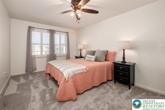 2186 Eagles Landing Dr, Upper Nazareth Twp, PA 18064 - bedroom with carpet floors and a ceiling fan