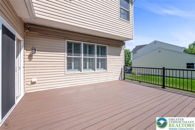 2186 Eagles Landing Dr, Upper Nazareth Twp, PA 18064 - view of wooden terrace