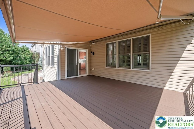 2186 Eagles Landing Dr, Upper Nazareth Twp, PA 18064 - view of wooden terrace