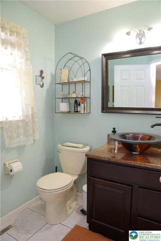 3104 Peacock Dr, Bethlehem Twp, PA 18020 - bathroom featuring vanity and tile patterned floors