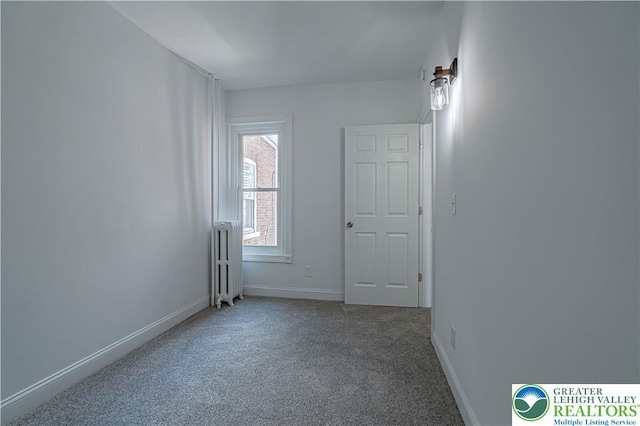 622 N Jefferson St, Allentown City, PA 18102 - spare room with radiator and carpet flooring