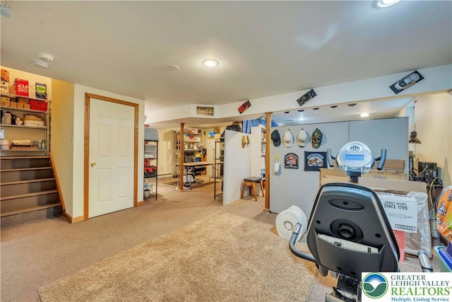 101 Blackstone Dr, Bushkill Twp, PA 18091 - playroom featuring carpet floors