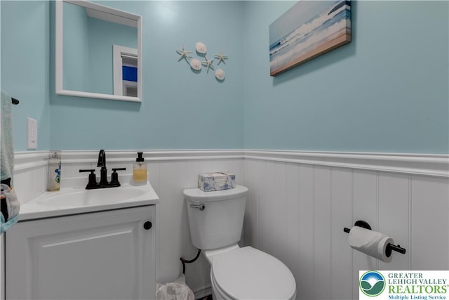 1008 7th, Perkasie Boro, PA 18944 - bathroom featuring a wainscoted wall and vanity