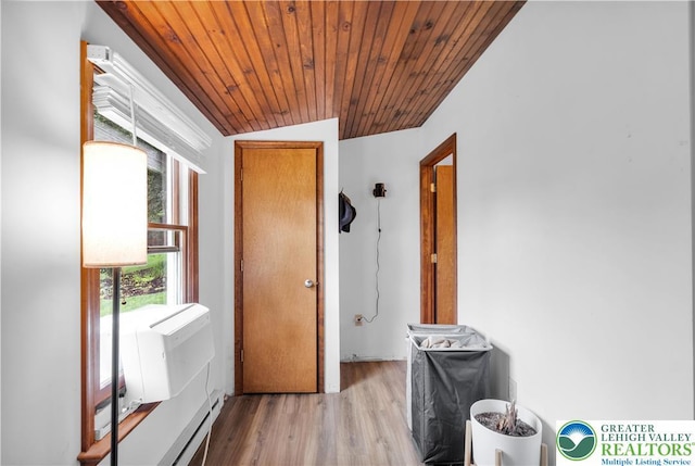 1008 7th, Perkasie Boro, PA 18944 - foyer featuring wood finished floors, lofted ceiling, and wood ceiling