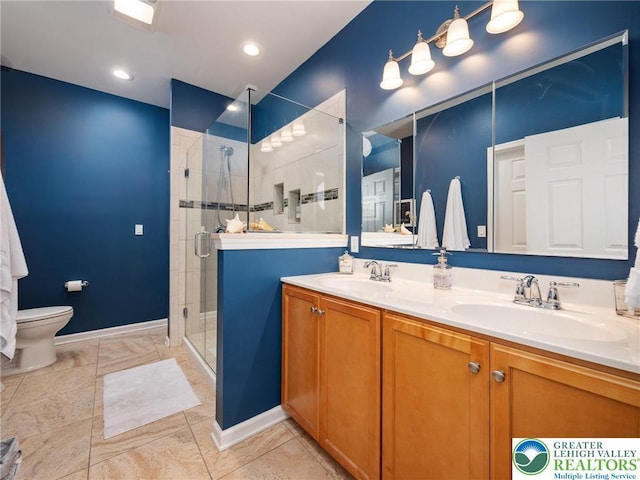 4112 Pine Hurst Dr, Allen Twp, PA 18067 - full bathroom featuring a shower stall and double vanity