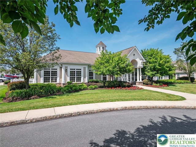 4112 Pine Hurst Dr, Allen Twp, PA 18067 - view of front of home with a front yard and french doors