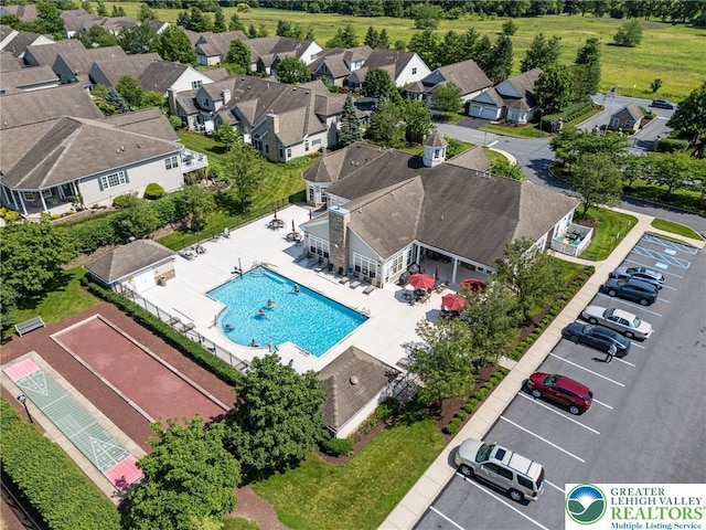 4112 Pine Hurst Dr, Allen Twp, PA 18067 - aerial perspective of suburban area with a pool