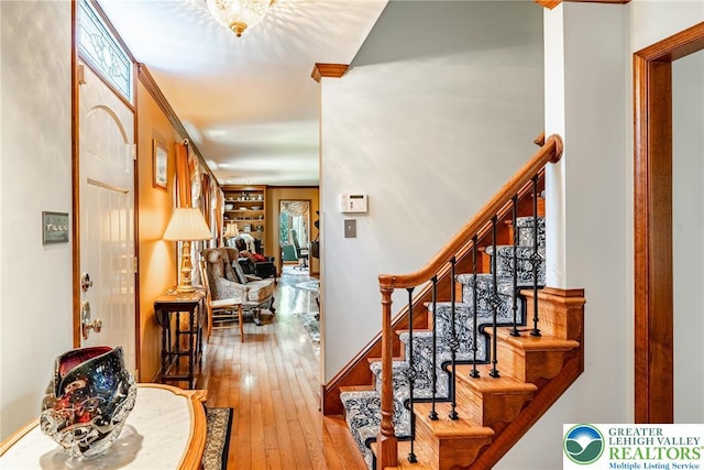 530 Station Rd, Richland Twp, PA 18951 - foyer featuring hardwood / wood-style flooring and stairway