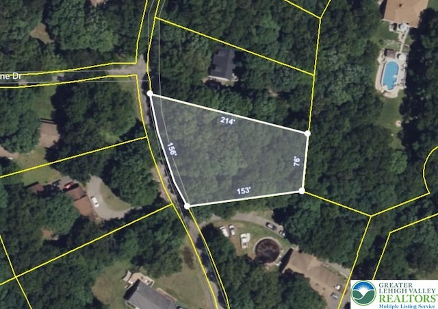Birch Dr, Jim Thorpe Boro, PA 18229 - aerial map of property and surrounding area