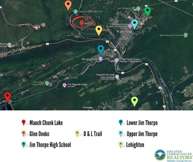 Birch Dr, Jim Thorpe Boro, PA 18229 - map / location