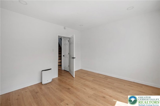 907 N 5th St, Allentown City, PA 18102 - empty room featuring light wood-style floors