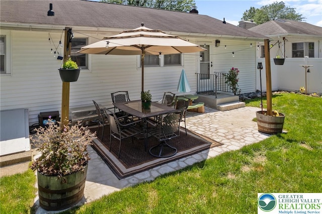 2213 W Woodlawn St, South Whitehall Twp, PA 18104 - view of patio featuring outdoor dining space