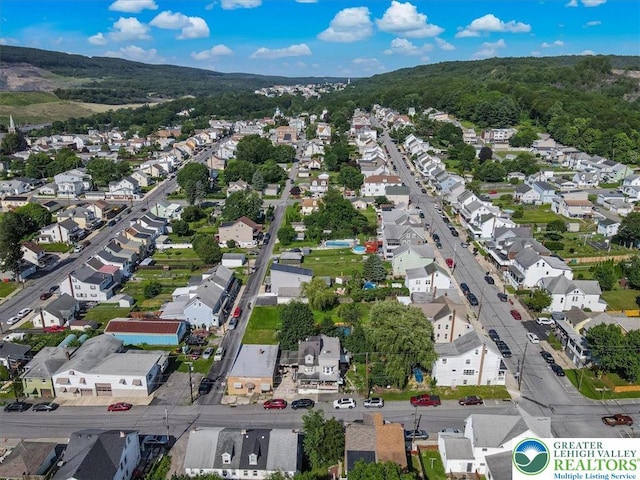 259 5th St, Coaldale Boro, PA 18218 - aerial view of property and surrounding area with nearby suburban area