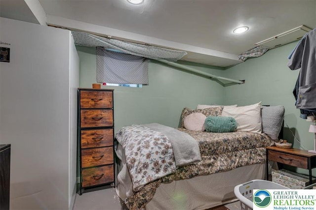 259 5th St, Coaldale Boro, PA 18218 - bedroom with finished concrete flooring