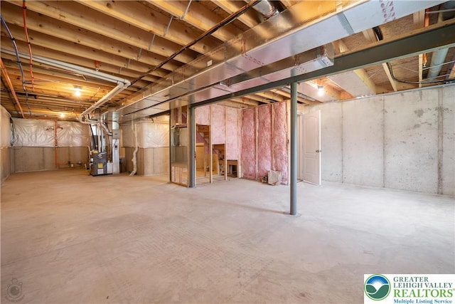 4618 Woodbrush Way, Upper Macungie Twp, PA 18104 - unfinished basement featuring heating unit