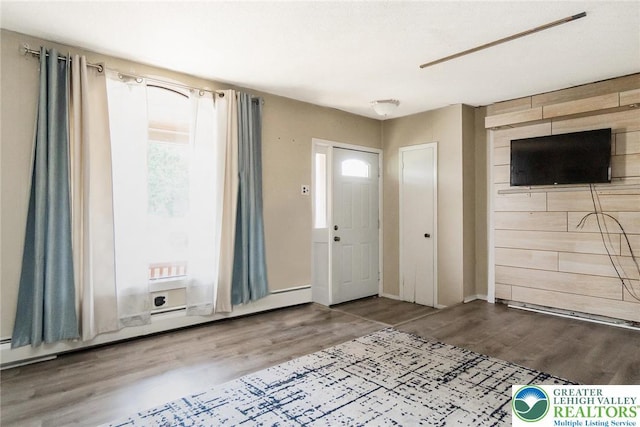 2103 N 1st Ave, Whitehall Twp, PA 18052 - foyer featuring wood finished floors and a baseboard heating unit