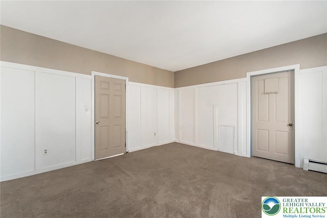 2103 N 1st Ave, Whitehall Twp, PA 18052 - unfurnished bedroom with carpet and a baseboard heating unit
