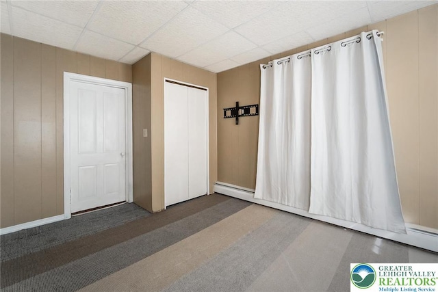 2103 N 1st Ave, Whitehall Twp, PA 18052 - interior space featuring carpet, a closet, and baseboard heating