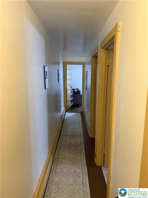 432 3rd St, Lehighton Boro, PA 18235 - hallway featuring baseboard heating