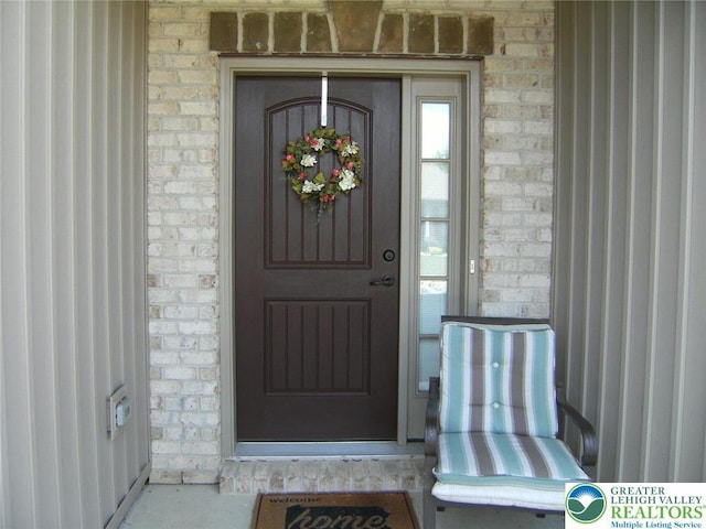 4088 Eveningstar Rd, Emmaus Boro, PA 18049 - property entrance with brick siding