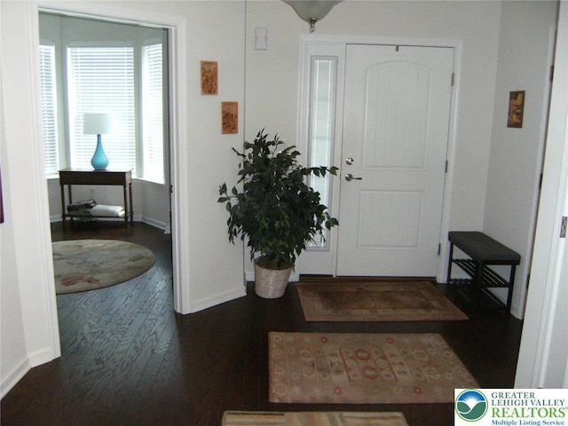 4088 Eveningstar Rd, Emmaus Boro, PA 18049 - entrance foyer with baseboards and wood finished floors