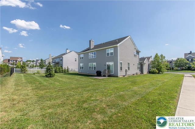 2835 Lenape, Forks Twp, PA 18040 - back of property with a residential view and a chimney