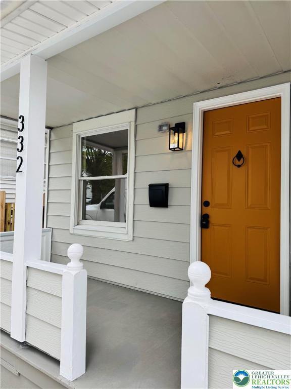 332 W Patterson St, Lansford Boro, PA 18232 - property entrance featuring a porch