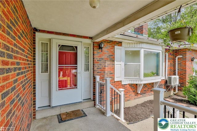 236 Moorestown Rd, Bushkill Twp, PA 18091 - doorway to property with brick siding