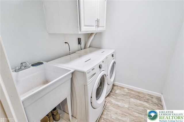 236 Moorestown Rd, Bushkill Twp, PA 18091 - washroom featuring cabinet space and washer and clothes dryer