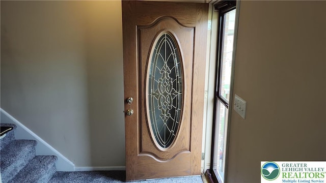 5278 Herman St, Heidelberg Twp, PA 18053 - foyer entrance with plenty of natural light and stairway