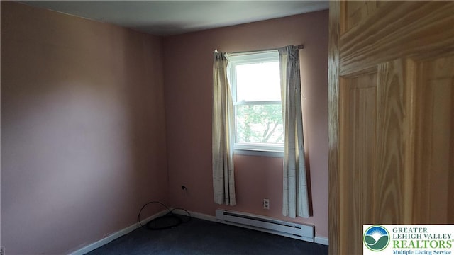 5278 Herman St, Heidelberg Twp, PA 18053 - carpeted empty room featuring baseboard heating and baseboards