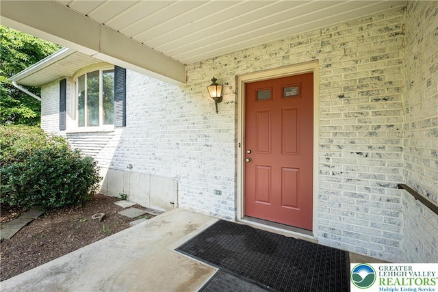 4834 Maple St, Lower Mt Bethel Twp, PA 18013 - entrance to property featuring brick siding
