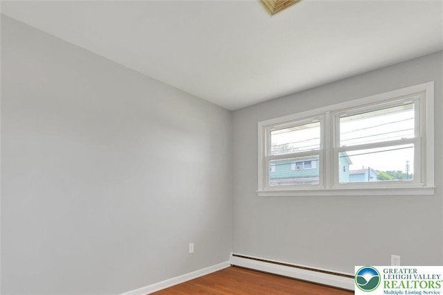 217 2nd St, Walnutport Boro, PA 18088 - unfurnished room with baseboard heating and wood finished floors
