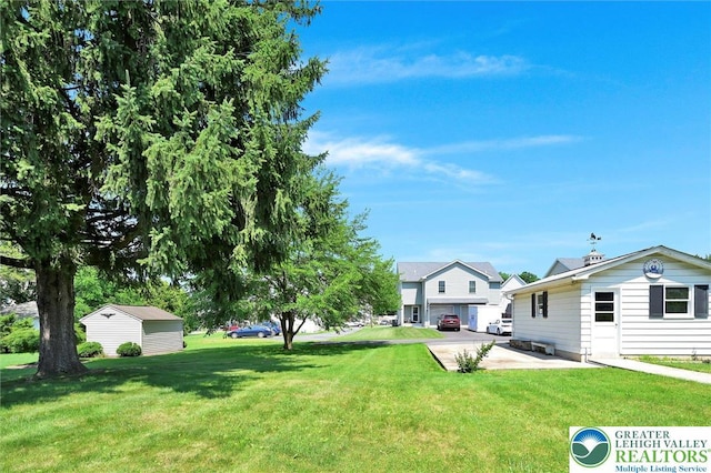 217 2nd St, Walnutport Boro, PA 18088 - view of green lawn featuring an outbuilding