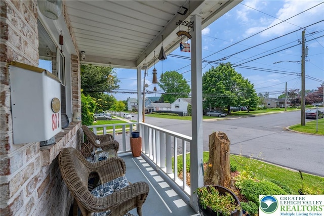 801 Karoly St, Freemansburg Boro, PA 18017 - porch featuring a residential view