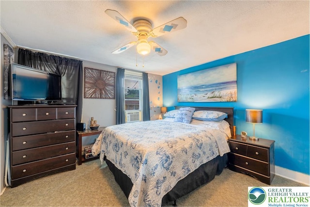 801 Karoly St, Freemansburg Boro, PA 18017 - carpeted bedroom featuring a ceiling fan and cooling unit