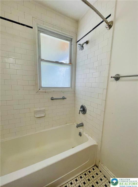 95 7th St, Whitehall Twp, PA 18052 - bathroom featuring tile patterned floors and shower / bathtub combination