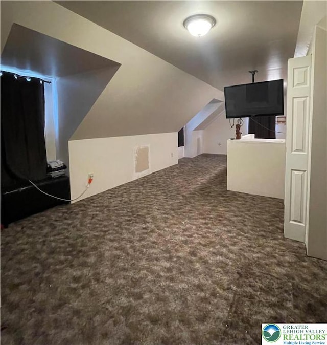 95 7th St, Whitehall Twp, PA 18052 - bonus room featuring carpet floors and lofted ceiling
