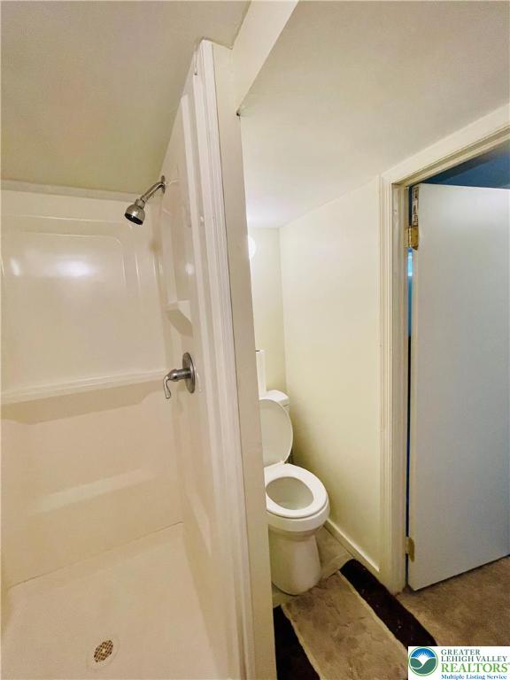 95 7th St, Whitehall Twp, PA 18052 - bathroom featuring toilet and a shower
